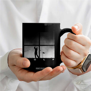 Gift For Sports Lover Coffee Mug Retro Golf Silhouette Art TS12 Print Your Wear