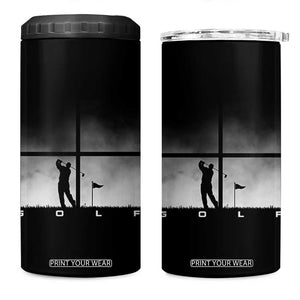 Gift For Sports Lover 4 in 1 Can Cooler Tumbler Retro Golf Silhouette Art TS12 One Size: 16 oz Black Print Your Wear