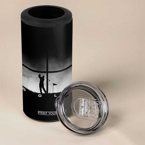 Gift For Sports Lover 4 in 1 Can Cooler Tumbler Retro Golf Silhouette Art TS12 Print Your Wear