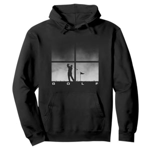 Gift For Sports Lover Hoodie Retro Golf Silhouette Art TS12 Black Print Your Wear