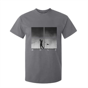 Gift For Sports Lover T Shirt For Kid Retro Golf Silhouette Art TS12 Charcoal Print Your Wear