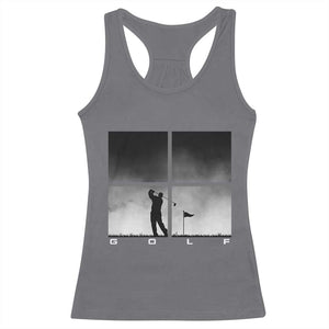 Gift For Sports Lover Racerback Tank Top Retro Golf Silhouette Art TS12 Charcoal Print Your Wear