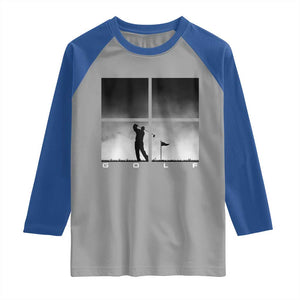 Gift For Sports Lover Raglan Shirt Retro Golf Silhouette Art TS12 Sport Gray Royal Print Your Wear