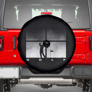 Gift For Sports Lover Spare Tire Cover Retro Golf Silhouette Art TS12 Black Print Your Wear