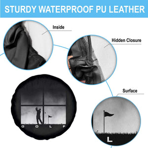 Gift For Sports Lover Spare Tire Cover Retro Golf Silhouette Art TS12 Print Your Wear