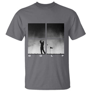 Gift For Sports Lover T Shirt Retro Golf Silhouette Art TS12 Charcoal Print Your Wear