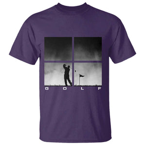 Gift For Sports Lover T Shirt Retro Golf Silhouette Art TS12 Purple Print Your Wear