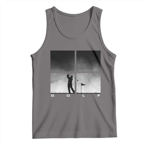 Gift For Sports Lover Tank Top Retro Golf Silhouette Art TS12 Deep Heather Print Your Wear