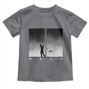 Gift For Sports Lover Toddler T Shirt Retro Golf Silhouette Art TS12 Charcoal Print Your Wear