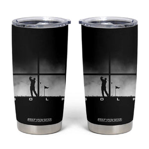 Gift For Sports Lover Tumbler Cup Retro Golf Silhouette Art TS12 Black Print Your Wear