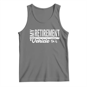 My Retirement Vehicle Golf Cart Tank Top Funny Retired Plan TS12 Black Heather Print Your Wear