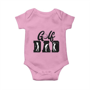Golf Dad Baby Onesie Gift For Sport Lover TS12 Light Pink Print Your Wear