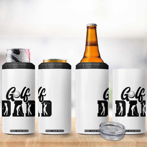Golf Dad 4 in 1 Can Cooler Tumbler Gift For Sport Lover TS12 Print Your Wear