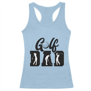 Golf Dad Racerback Tank Top Gift For Sport Lover TS12 Light Blue Print Your Wear