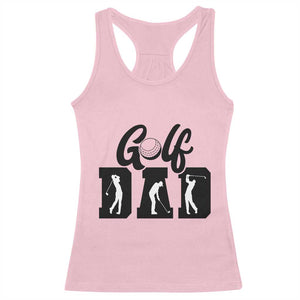 Golf Dad Racerback Tank Top Gift For Sport Lover TS12 Light Pink Print Your Wear