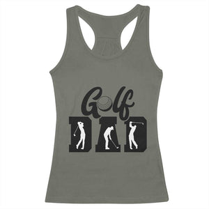 Golf Dad Racerback Tank Top Gift For Sport Lover TS12 Military Green Print Your Wear