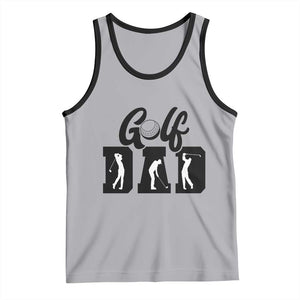Golf Dad Tank Top Gift For Sport Lover TS12 Athletic Heather Black Print Your Wear