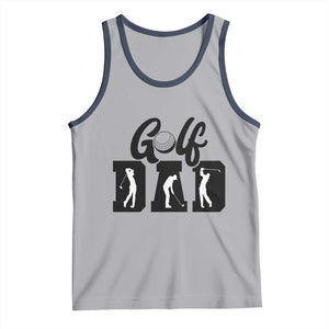 Golf Dad Tank Top Gift For Sport Lover TS12 Athletic Heather Navy Print Your Wear