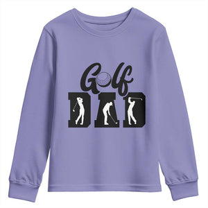 Golf Dad Youth Sweatshirt Gift For Sport Lover TS12 Violet Print Your Wear
