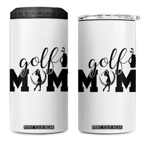 Proud Golf Mom Lifestyle 4 in 1 Can Cooler Tumbler Sports Gift Idea TS12 One Size: 16 oz White Print Your Wear