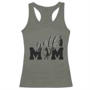 Proud Golf Mom Lifestyle Racerback Tank Top Sports Gift Idea TS12 Military Green Print Your Wear