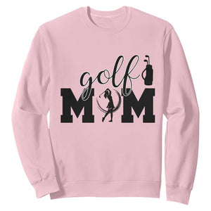 Proud Golf Mom Lifestyle Sweatshirt Sports Gift Idea TS12 Light Pink Print Your Wear