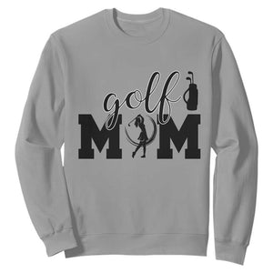 Proud Golf Mom Lifestyle Sweatshirt Sports Gift Idea TS12 Sport Gray Print Your Wear