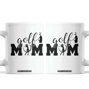 Proud Golf Mom Lifestyle Coffee Mug Sports Gift Idea TS12 White Print Your Wear
