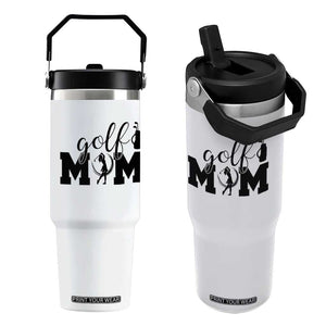 Proud Golf Mom Lifestyle Flip Straw Tumbler Sports Gift Idea TS12 One Size: 30 oz White Print Your Wear