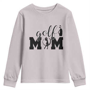 Proud Golf Mom Lifestyle Youth Sweatshirt Sports Gift Idea TS12 Ice Gray Print Your Wear
