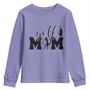 Proud Golf Mom Lifestyle Youth Sweatshirt Sports Gift Idea TS12 Violet Print Your Wear