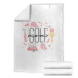 Golf Mom Life Proud Throw Blanket Sports Lover Gift TS12 White Print Your Wear