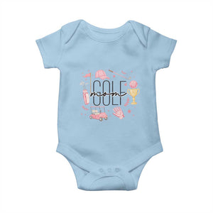 Golf Mom Life Proud Baby Onesie Sports Lover Gift TS12 Light Blue Print Your Wear