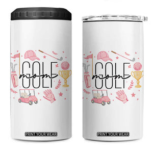 Golf Mom Life Proud 4 in 1 Can Cooler Tumbler Sports Lover Gift TS12 One Size: 16 oz White Print Your Wear