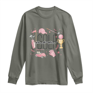Golf Mom Life Proud Long Sleeve Shirt Sports Lover Gift TS12 Military Green Print Your Wear