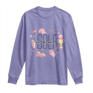 Golf Mom Life Proud Long Sleeve Shirt Sports Lover Gift TS12 Violet Print Your Wear