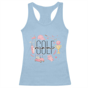 Golf Mom Life Proud Racerback Tank Top Sports Lover Gift TS12 Light Blue Print Your Wear