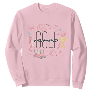 Golf Mom Life Proud Sweatshirt Sports Lover Gift TS12 Light Pink Print Your Wear