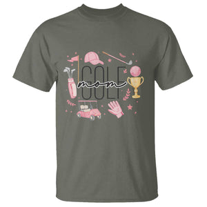 Golf Mom Life Proud T Shirt Sports Lover Gift TS12 Military Green Print Your Wear