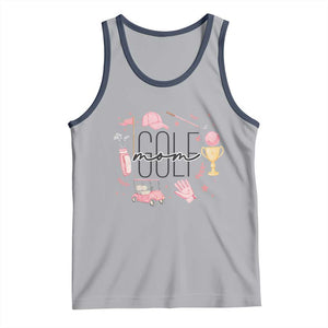 Golf Mom Life Proud Tank Top Sports Lover Gift TS12 Athletic Heather Navy Print Your Wear