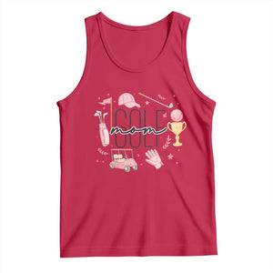 Golf Mom Life Proud Tank Top Sports Lover Gift TS12 Red Print Your Wear