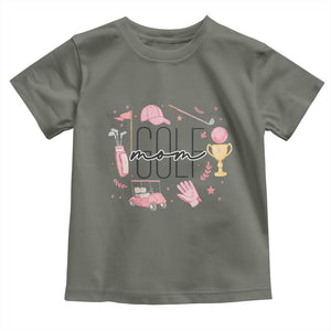 Golf Mom Life Proud Toddler T Shirt Sports Lover Gift TS12 Military Green Print Your Wear