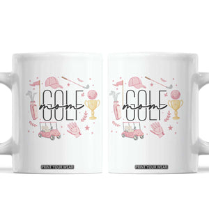 Golf Mom Life Proud Coffee Mug Sports Lover Gift TS12 White Print Your Wear