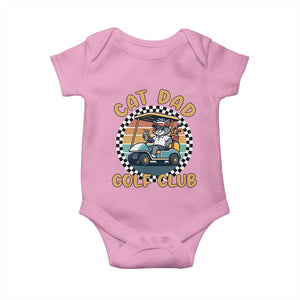 Cat Dad Golf Club Baby Onesie Funny Sports Lover Gift TS12 Light Pink Print Your Wear