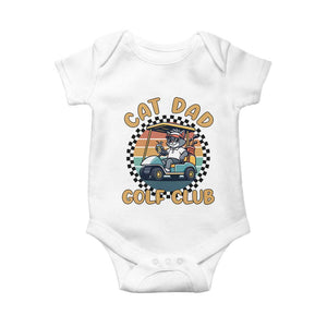 Cat Dad Golf Club Baby Onesie Funny Sports Lover Gift TS12 White Print Your Wear