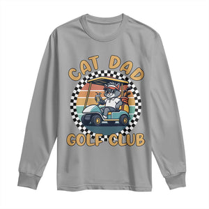Cat Dad Golf Club Long Sleeve Shirt Funny Sports Lover Gift TS12 Sport Gray Print Your Wear