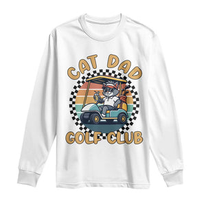 Cat Dad Golf Club Long Sleeve Shirt Funny Sports Lover Gift TS12 White Print Your Wear