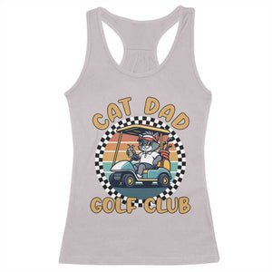 Cat Dad Golf Club Racerback Tank Top Funny Sports Lover Gift TS12 Ice Gray Print Your Wear