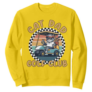 Cat Dad Golf Club Sweatshirt Funny Sports Lover Gift TS12 Daisy Print Your Wear