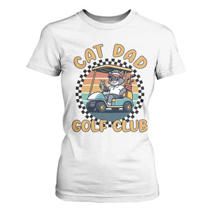 Cat Dad Golf Club T Shirt For Women Funny Sports Lover Gift TS12 White Print Your Wear